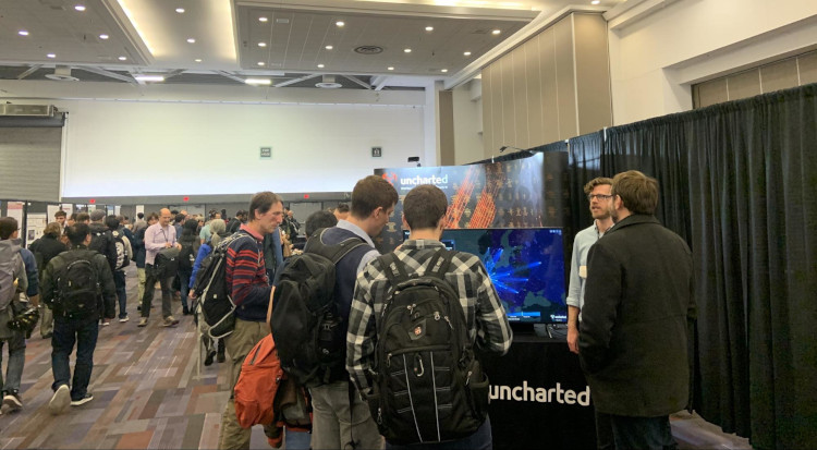 Uncharted's booth at IEEE VIS 2019