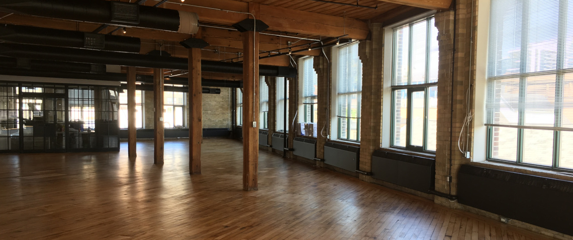 Empty office space awaiting employees to fill its space